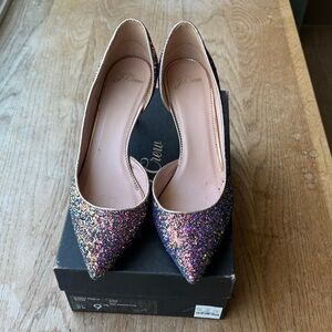 J. Crew D’Orsay Pump in Glitter